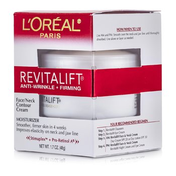 LOreal RevitaLift抗皺+緊緻臉部/頸部輪廓霜 (RevitaLift Anti-Wrinkle + Firming  Face/ Neck Contour Cream)