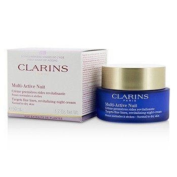 Clarins 多功能活膚晚霜針對細紋活膚晚霜-中性至乾性皮膚 (Multi-Active Night Targets Fine Lines Revitalizing Night Cream - For Normal To Dry Skin)