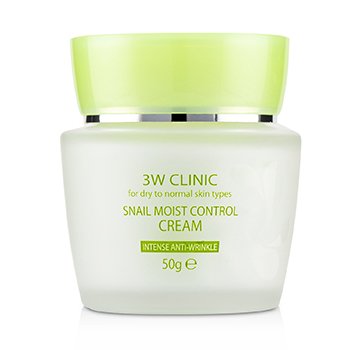 3W Clinic 蝸牛保濕霜（抗皺）-適用於乾性至正常皮膚類型 (Snail Moist Control Cream (Intensive Anti-Wrinkle) - For Dry to Normal Skin Types)
