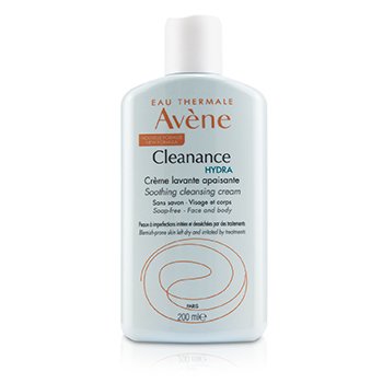 Avene 清潔HYDRA舒緩潔面霜-適用於因乾燥而刺激的瑕疵點皮膚。 (Cleanance HYDRA Soothing Cleansing Cream - For Blemish-Prone Skin Left Dry & Irritated by Treatments)