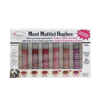 認識 Matt(e) Hughes 6 迷你持久液體唇膏套裝 - 卷。 3 (Meet Matt(e) Hughes 6 Mini Long Lasting Liquid Lipsticks Kit - Vol. 3)