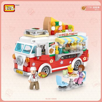 Loz LOZ Mini Blocks - 披薩車 (LOZ Mini Blocks - Pizza Car Building Bricks Set)