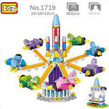 Loz LOZ夢幻遊樂園系列-旋翼機 (LOZ Dream Amusement Park Series - Rotary Aircraft Building Bricks Set)