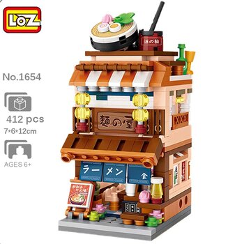 Loz LOZ街拍系列-拉麵食堂 (LOZ Street Series - Ramen Canteen Building Bricks Set)