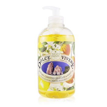 Dolce Vivere 純素皂液 - Capri - 橙花、磨砂柑橘和羅勒 (Dolce Vivere Vegan Liquid Soap - Capri - Orange Blossom, Frosted Mandarine & Basil)